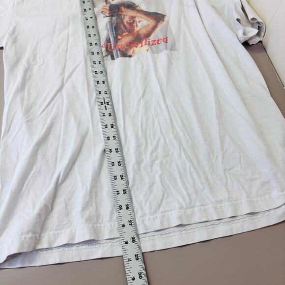 Uncivilized T-Shirt Size Large Mens White Kill Bill Uma Thurman Short Sleeve - Picture 5 of 6